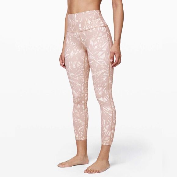 |EUC| LULULEMON Wunder Under High-Rise Leggings 25" Full-On Luxtreme-Shadow Leaf - Picture 1 of 8